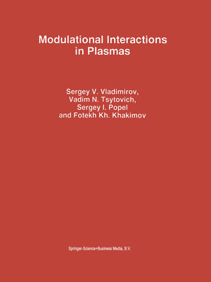 cover image of Modulational Interactions in Plasmas